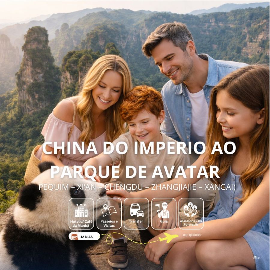 QCH008 CHINA DO IMPERIO AO PARQUE DE AVATAR - 12 DIAS