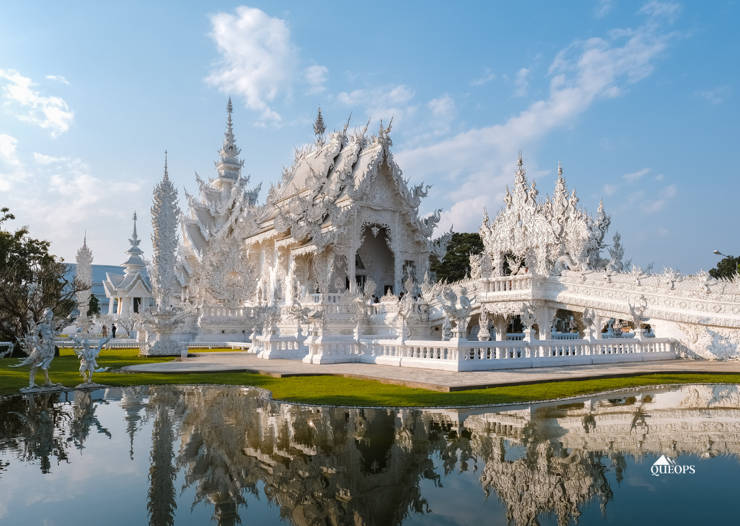 QT405 ENCANTOS DA TAILANDIA (MULHERES GIRAFAS & TEMPLO BRANCO)