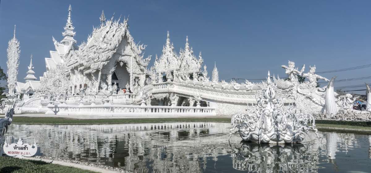 QT429 - TAILANDIA COM MULHERES GIRAFAS E TEMPLO BRANCO + EXTENSÃO DE PRAIA