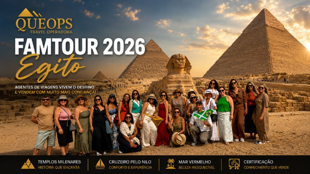 Queops Travel leva agentes de viagens ao Egito em FAMTOUR 2026